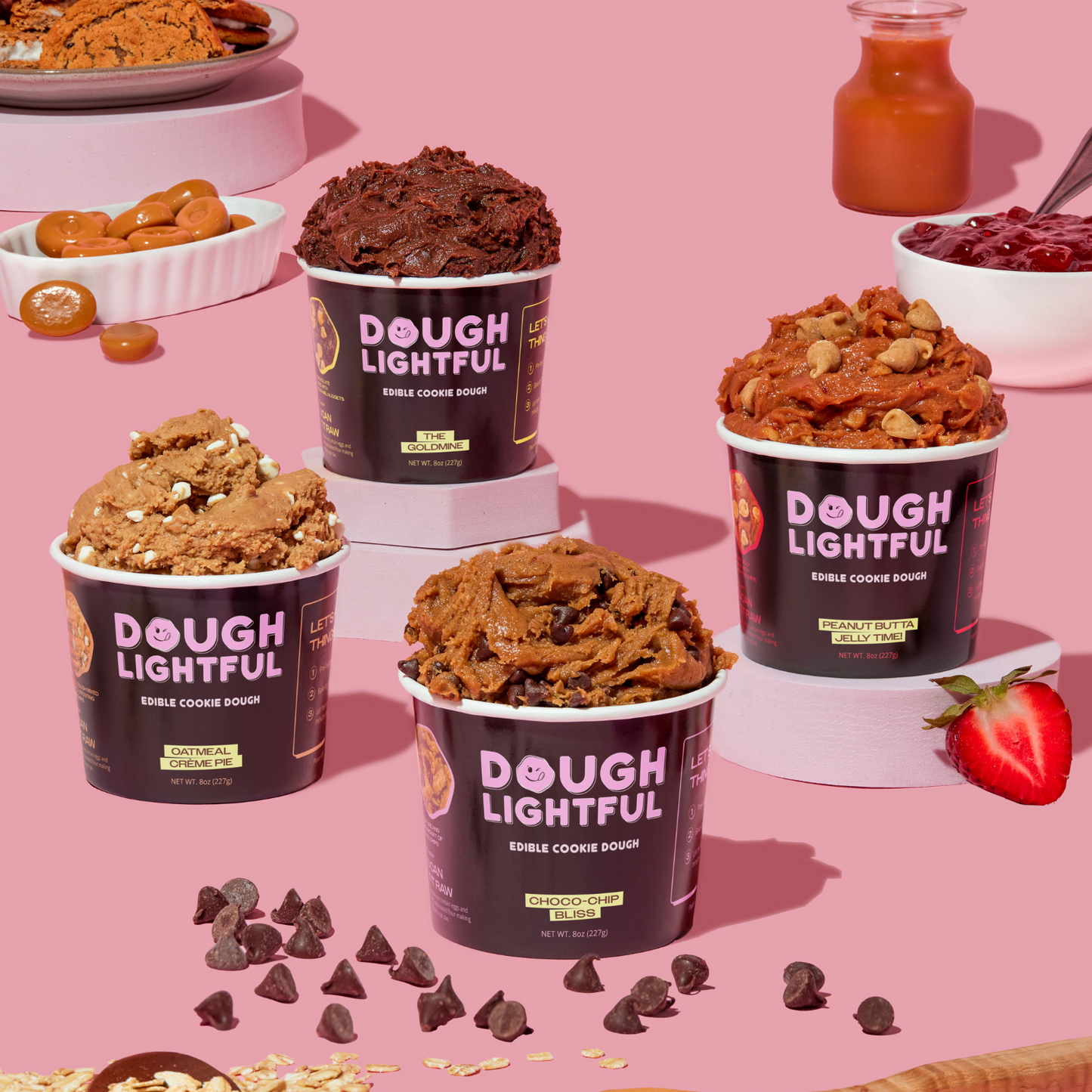 Doughlightful Variety Pack - Edible Cookie Dough