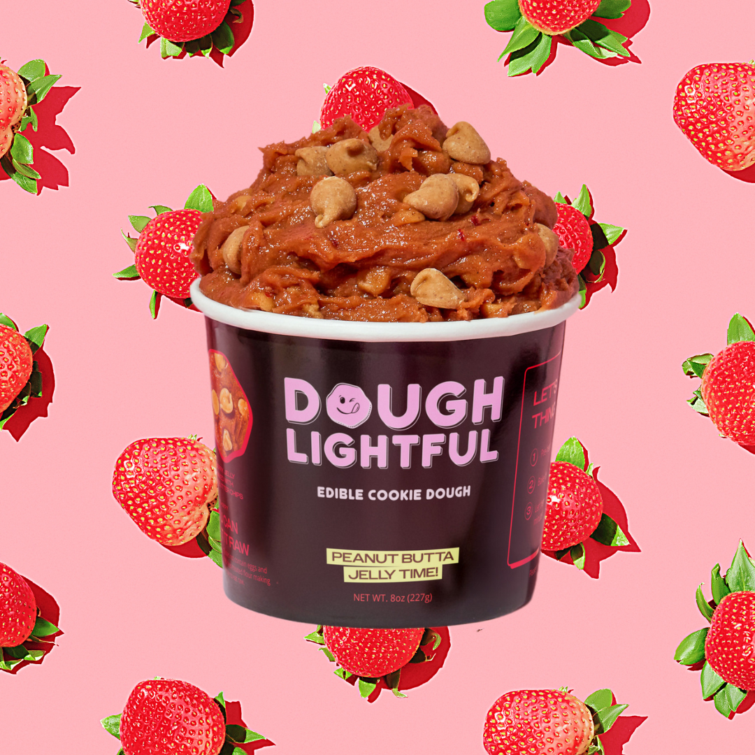 Doughlightful Peanut Butta Jelly Time! - Edible Cookie Dough